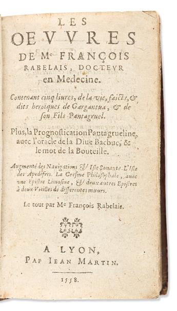 Rabelais, François (c. 1494-1553) Les Oevvres.